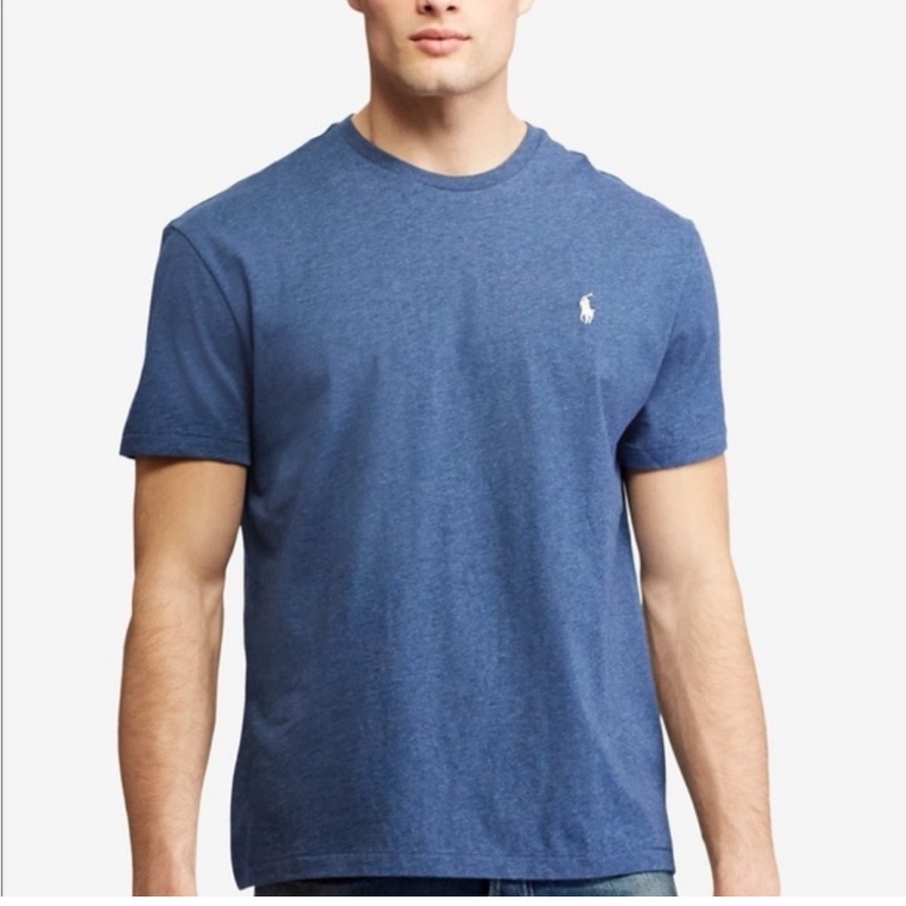 POLO by RALPH LAUREN Men’s Classic Crew Neck Cotton Tee Size M in Blue